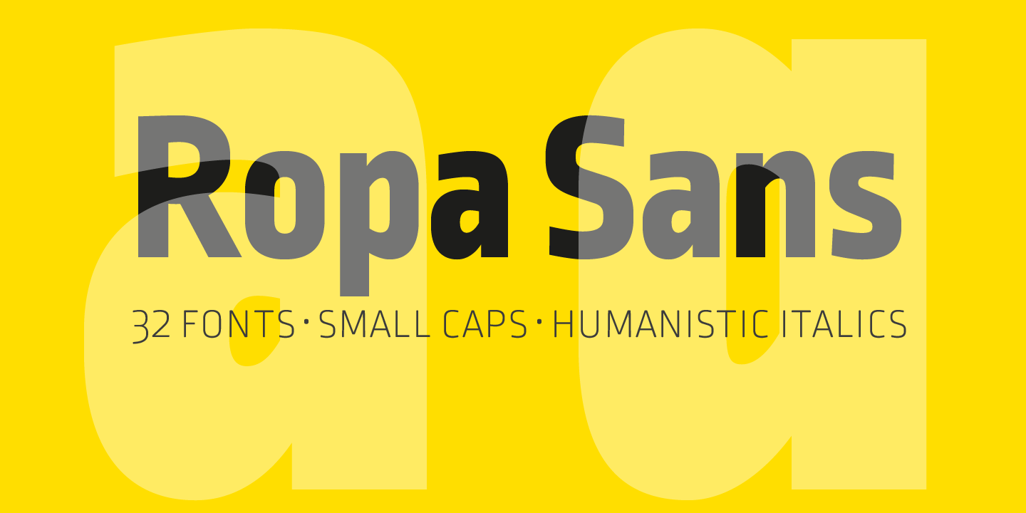 Beispiel einer Ropa Sans Pro-Schriftart #1