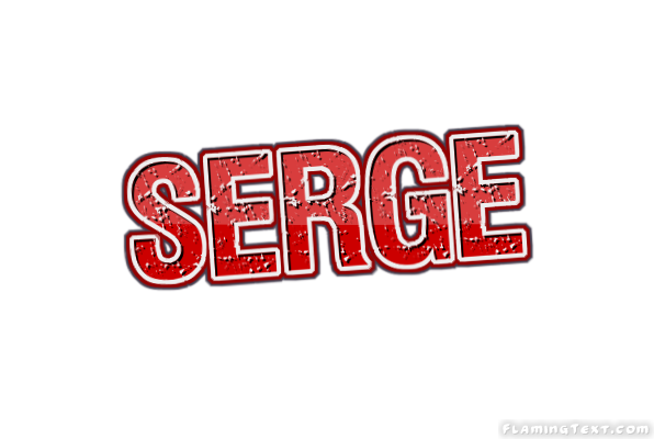 Beispiel einer Serge-Schriftart #1