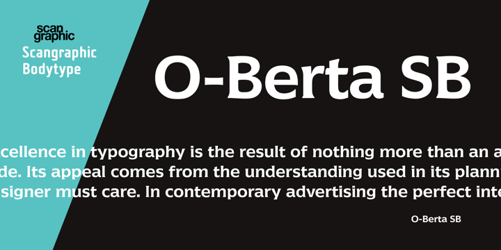 Beispiel einer O-Berta SB-Schriftart #1