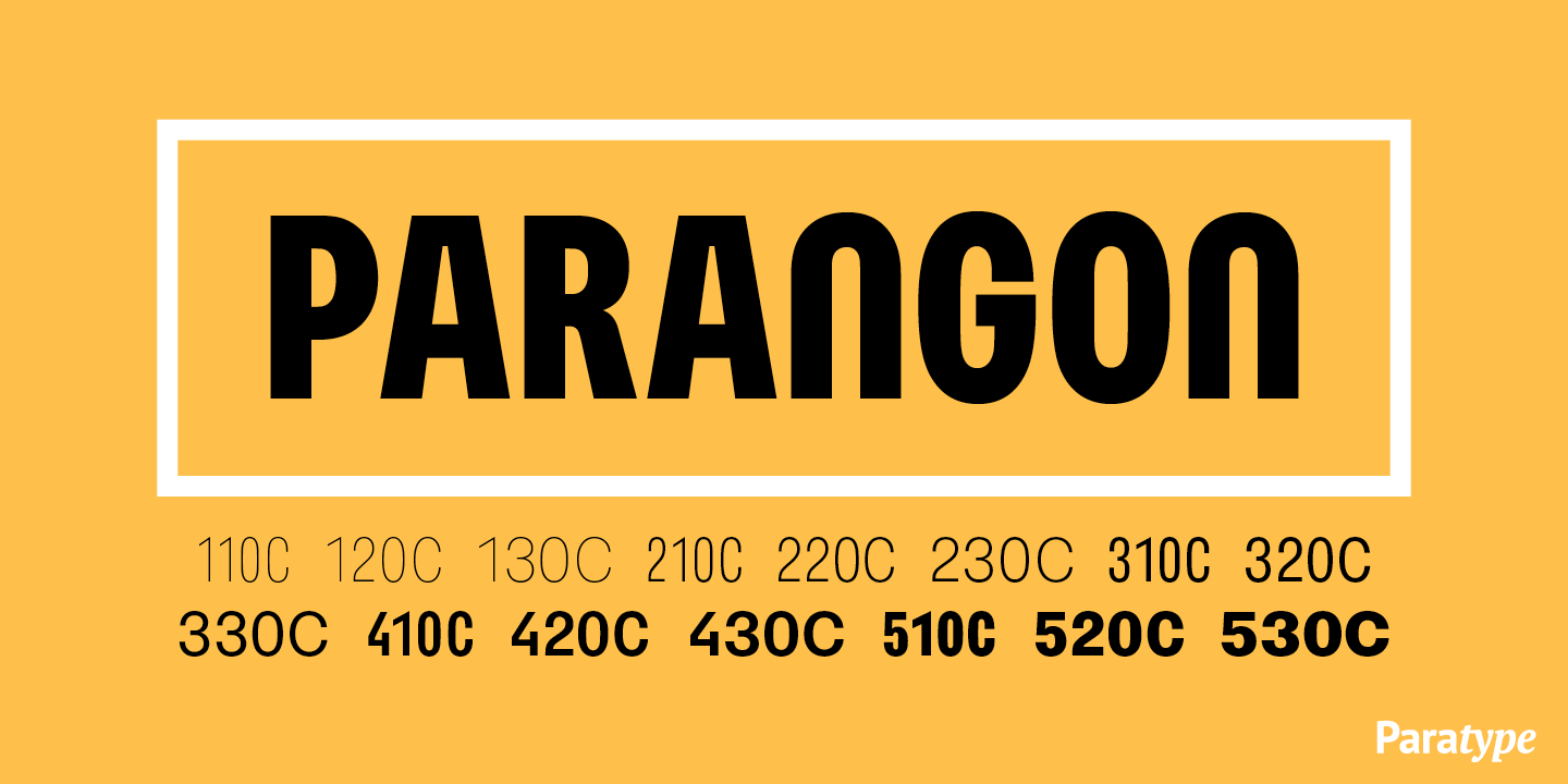 Beispiel einer Parangon-Schriftart #1