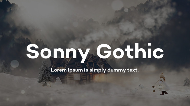 Beispiel einer Sonny Gothic Cond-Schriftart #1