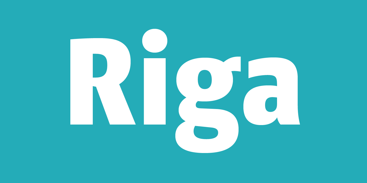 Beispiel einer Riga-Schriftart #1