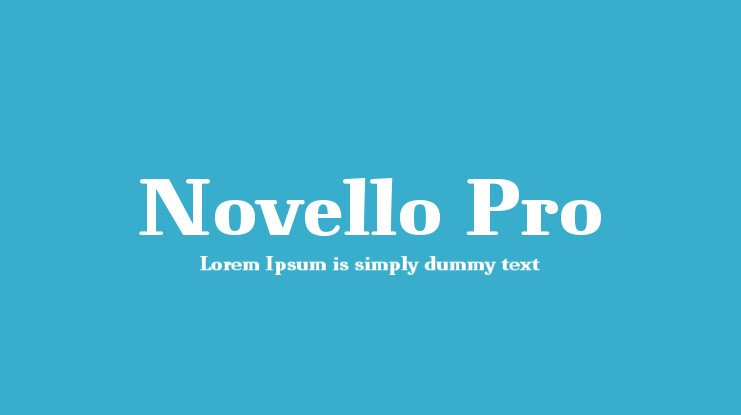 Schriftart Novello Pro