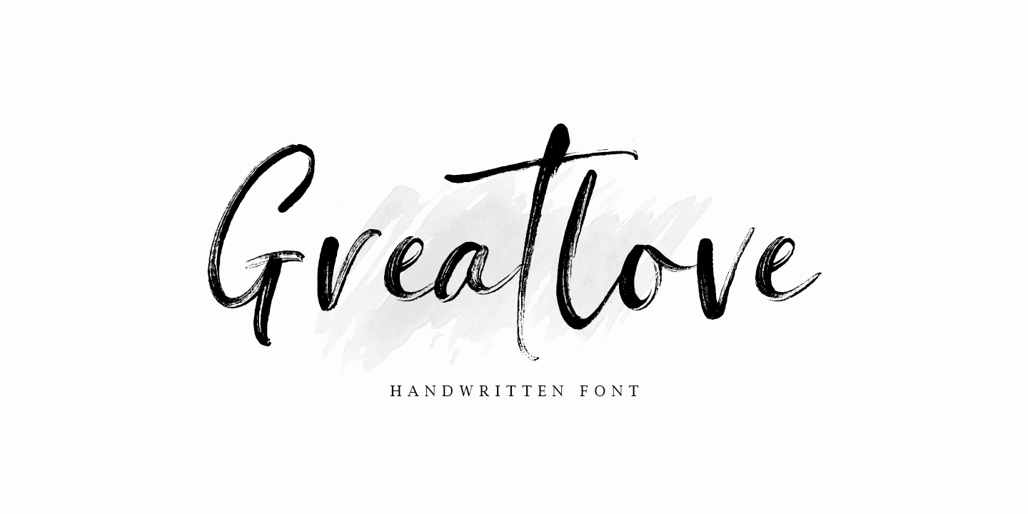 Schriftart Greatlove