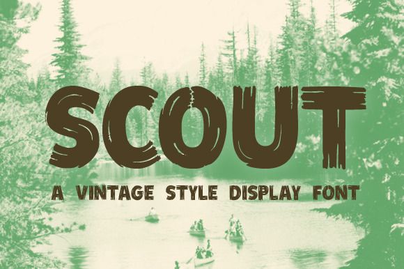 Beispiel einer Scout Condensed-Schriftart #1