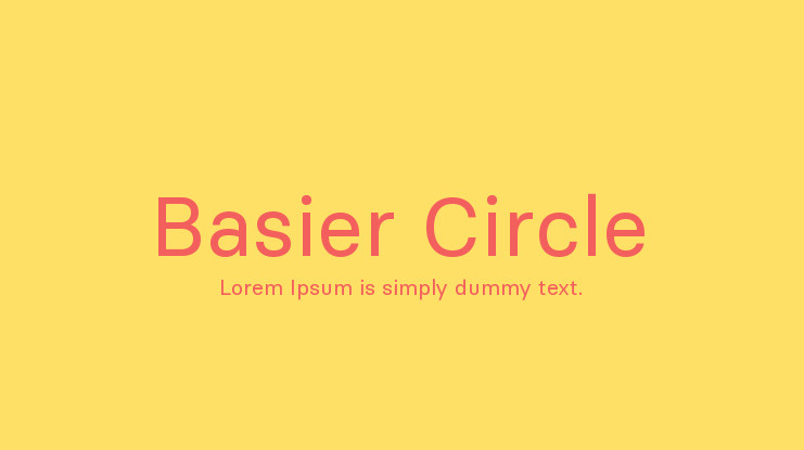 Beispiel einer Basier Circle-Schriftart #1