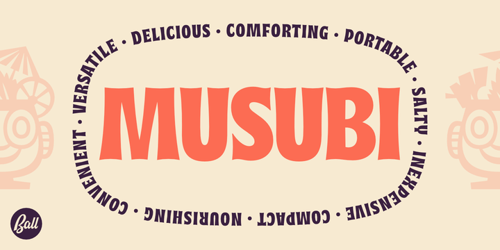 Beispiel einer Musubi-Schriftart #1