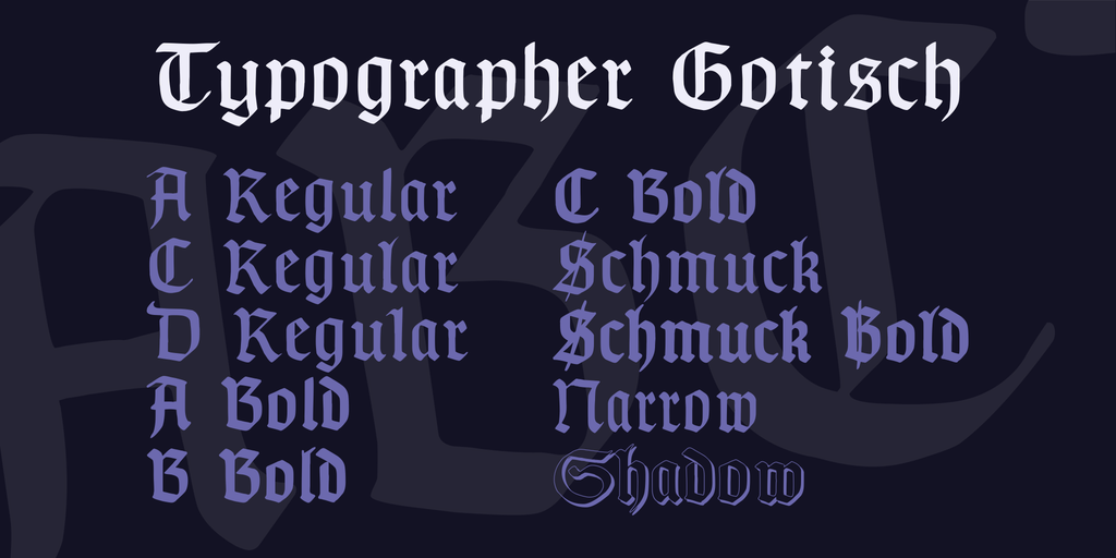 Beispiel einer Grenze Gotisch-Schriftart #1