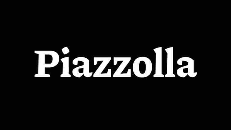Beispiel einer Piazzolla-Schriftart #1