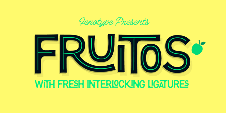 Beispiel einer Fruitos-Schriftart #1