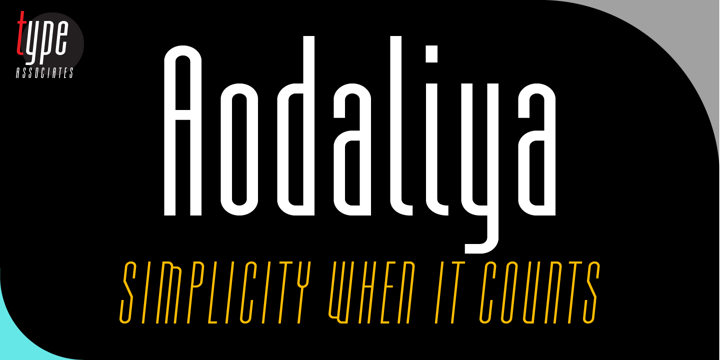 Beispiel einer Aodaliya-Schriftart #1