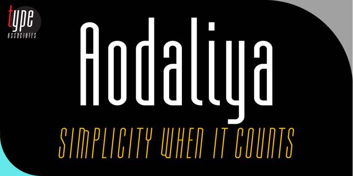 Schriftart Aodaliya