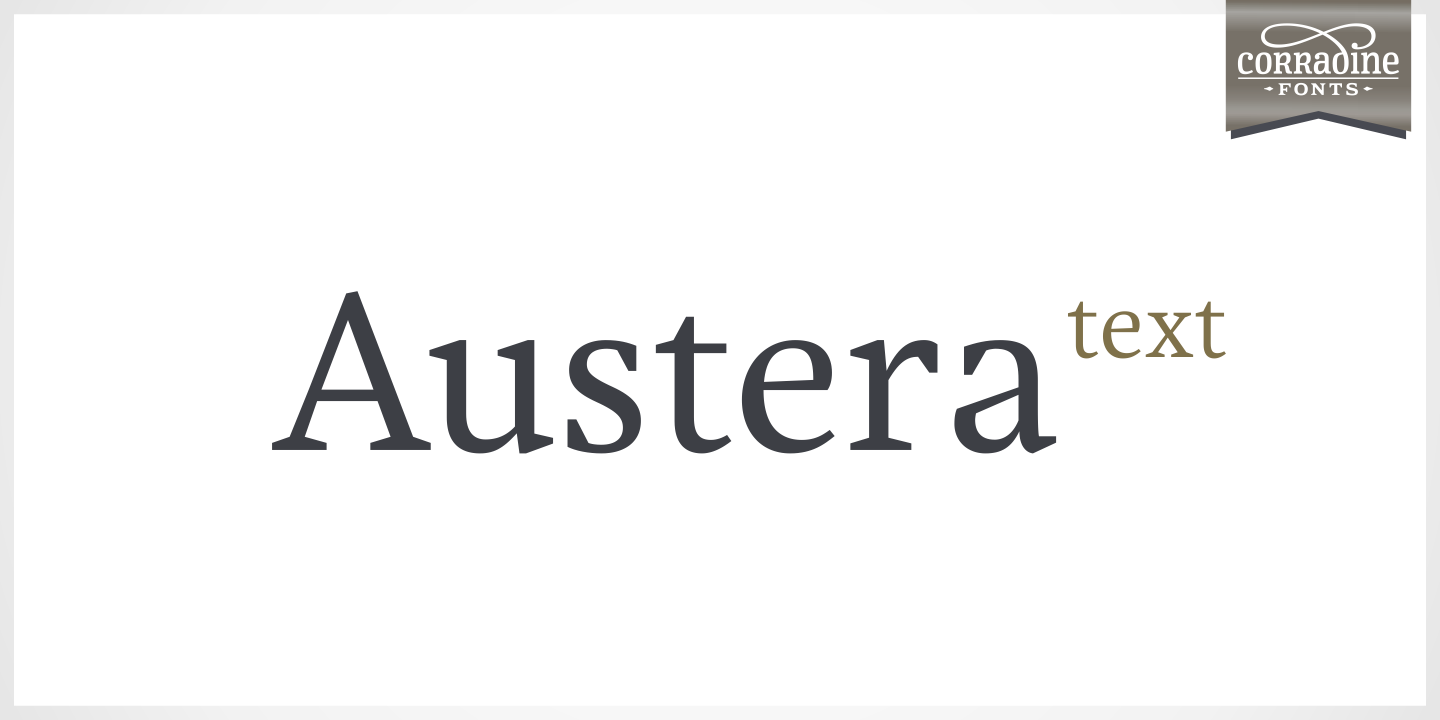 Beispiel einer Austera Text-Schriftart #1
