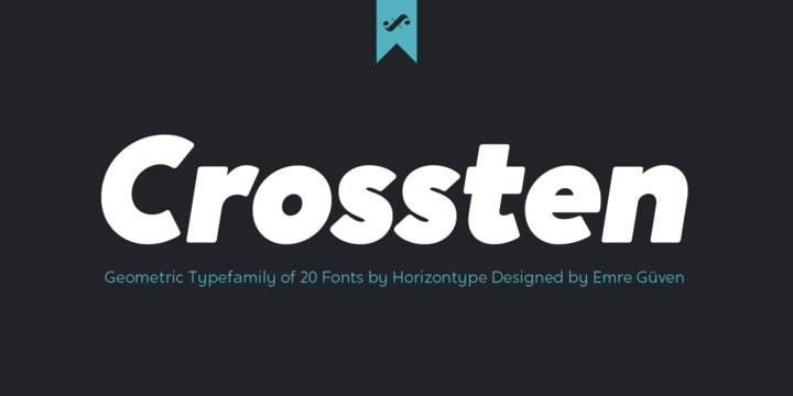 Schriftart Crossten