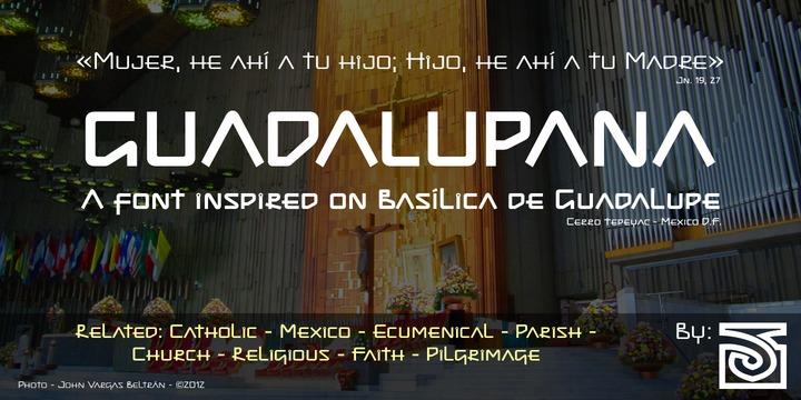Beispiel einer Guadalupana-Schriftart #1