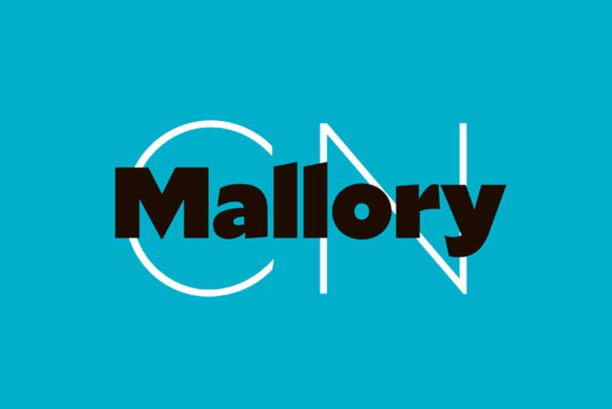 Beispiel einer Mallory Condensed-Schriftart #1