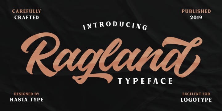 Schriftart Ragland