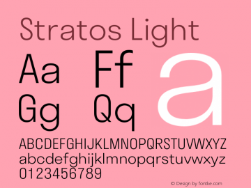 Beispiel einer Stratos-Schriftart #1