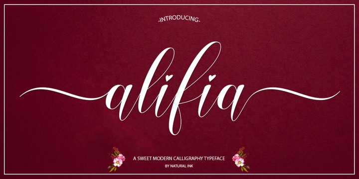 Beispiel einer Alifia-Schriftart #1