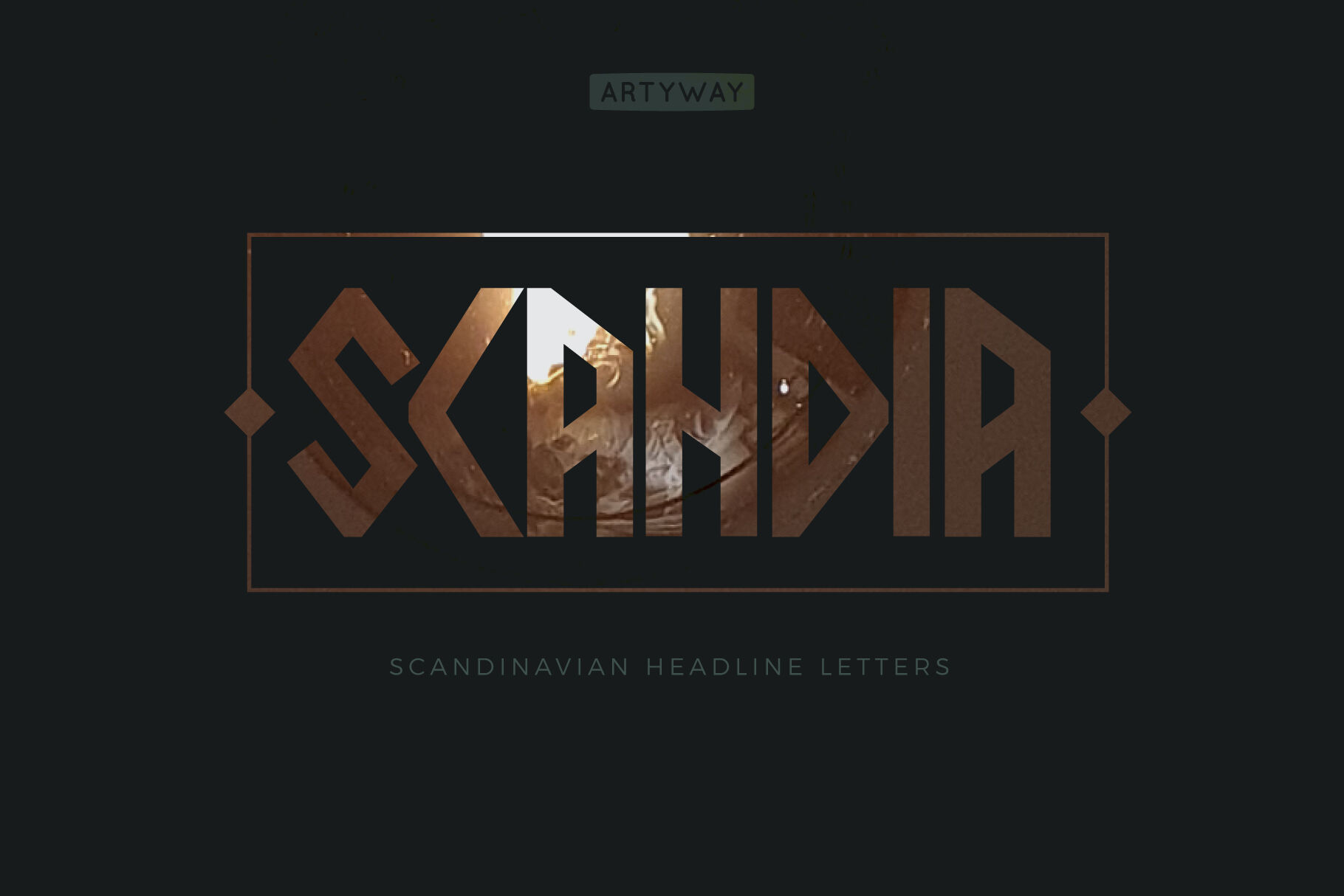 Beispiel einer Scandia-Schriftart #1