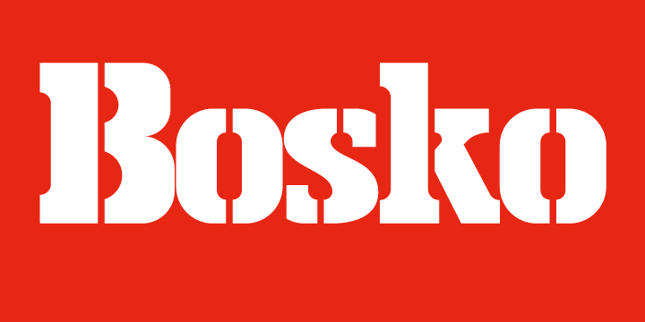 Schriftart Bosko