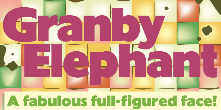 Beispiel einer Granby Elephant Pro-Schriftart #1