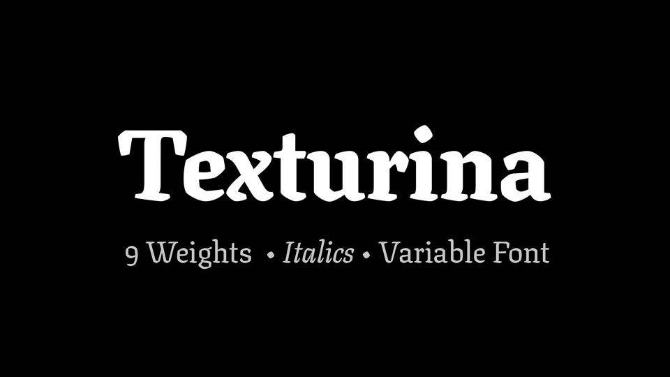 Schriftart Texturina