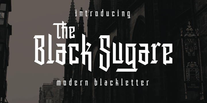 Beispiel einer The Black Sugare-Schriftart #1