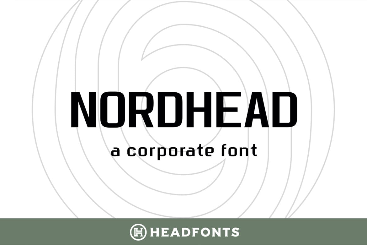 Schriftart Nordhead