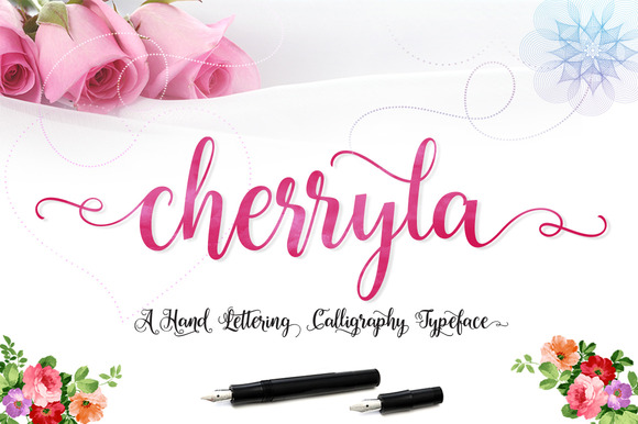 Beispiel einer Cherryla-Schriftart #1