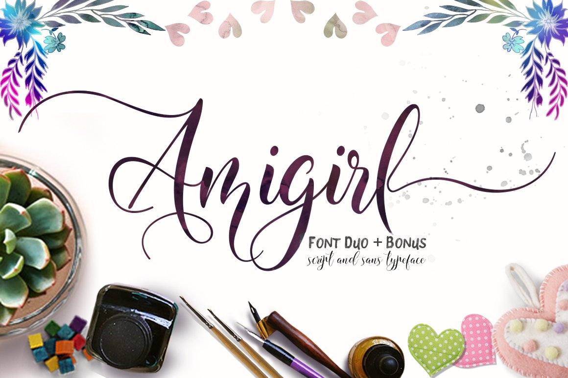 Beispiel einer Amigirl-Schriftart #1