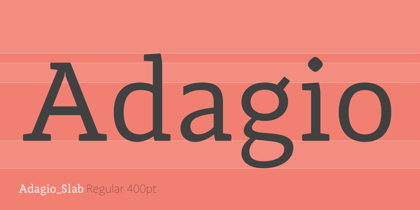 Schriftart Adagio Slab