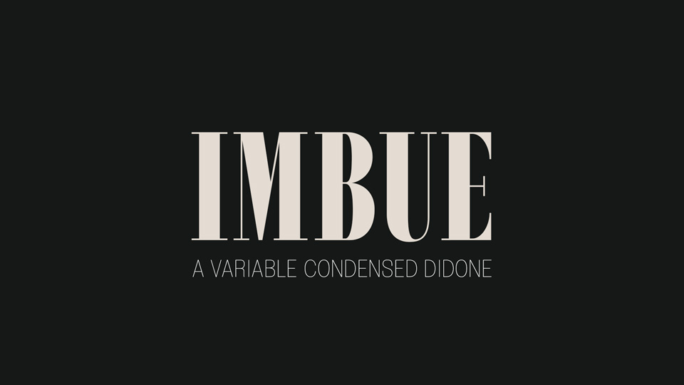 Beispiel einer Imbue-Schriftart #1