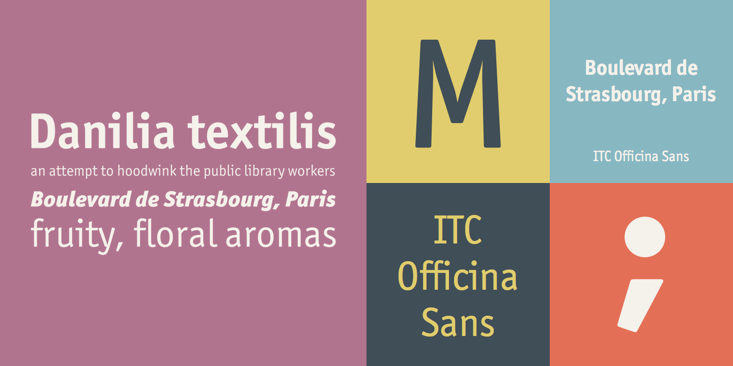 Schriftart Officina Sans