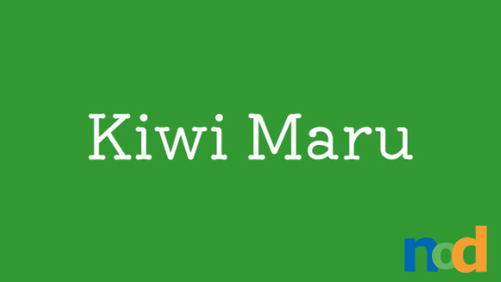 Beispiel einer Kiwi Maru-Schriftart #1