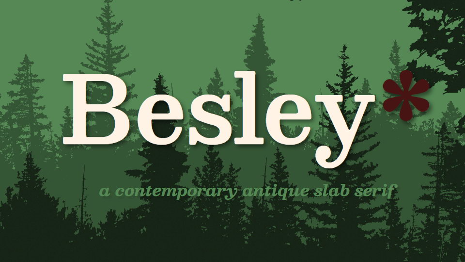 Beispiel einer Besley-Schriftart #1