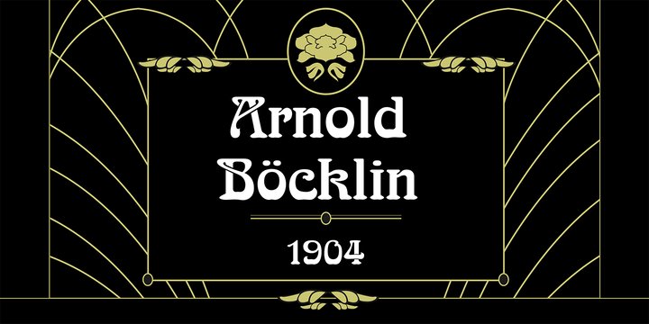 Beispiel einer Arnold Boecklin-Schriftart #1