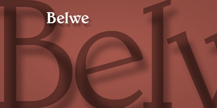 Beispiel einer Belwe-Schriftart #1