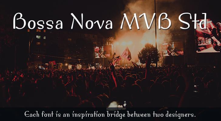 Beispiel einer Bossa Nova MVB-Schriftart #1