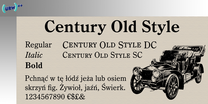 Beispiel einer Century Old Style-Schriftart #1