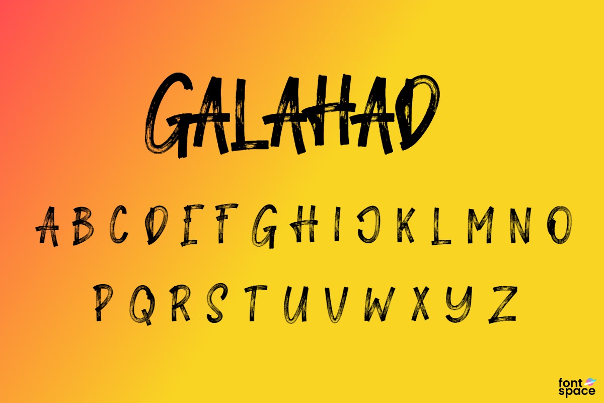 Beispiel einer Galahad-Schriftart #1