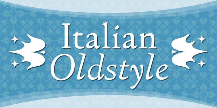 Beispiel einer Italian Old Style-Schriftart #1