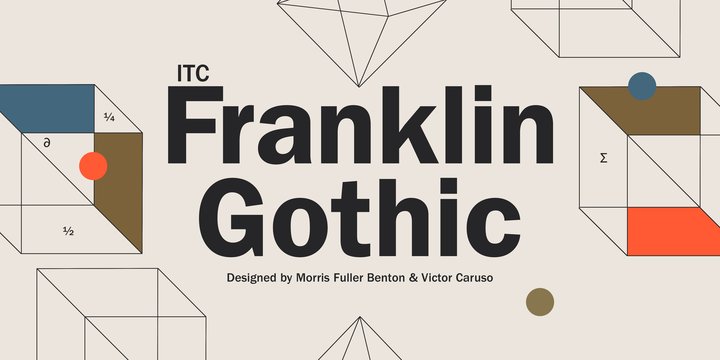 Beispiel einer ITC Franklin Gothic-Schriftart #1