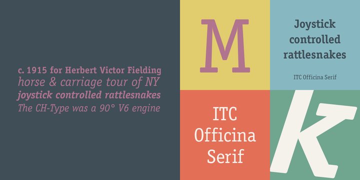 Beispiel einer ITC Officina Serif-Schriftart #1