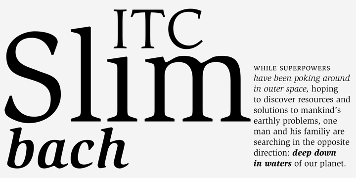 Beispiel einer ITC Slimbach-Schriftart #1