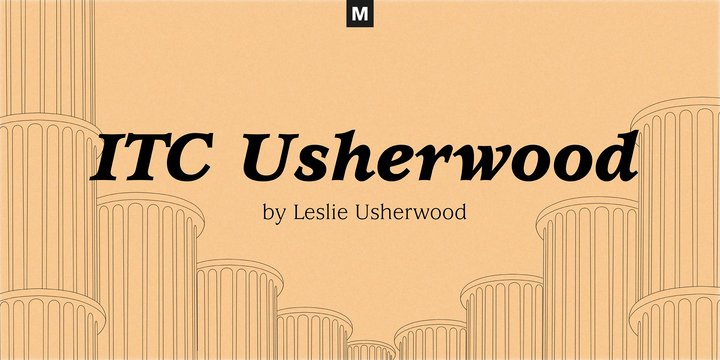 Beispiel einer ITC Usherwood-Schriftart #1