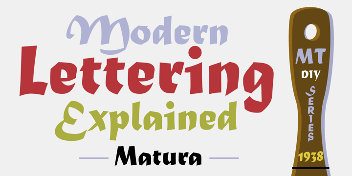 Schriftart Matura