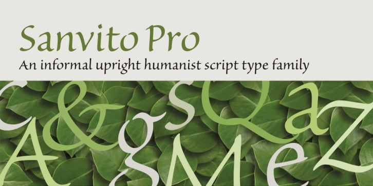 Beispiel einer Sanvito Pro-Schriftart #1