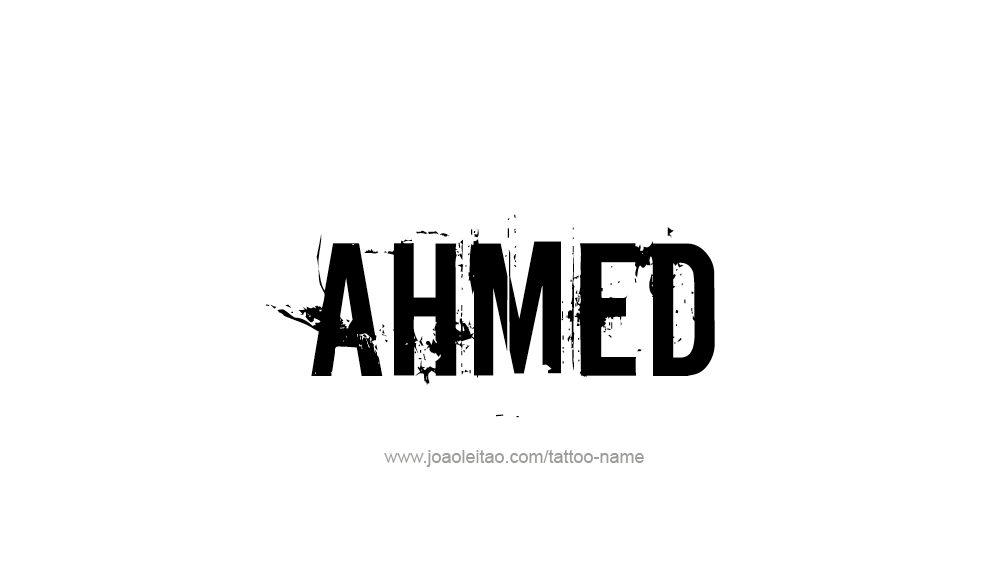 Beispiel einer Ahmed-Schriftart #1