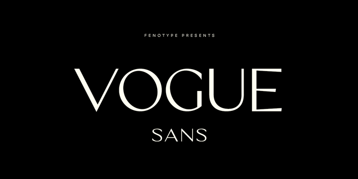 Schriftart Vague